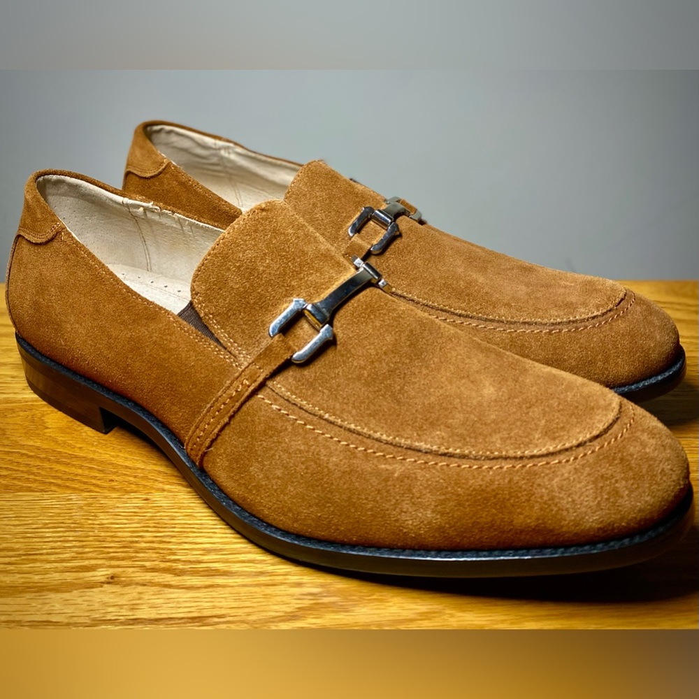 Stacey Adams - “Gulliver” Genuine Leather/Suede Loafers - Mens 12